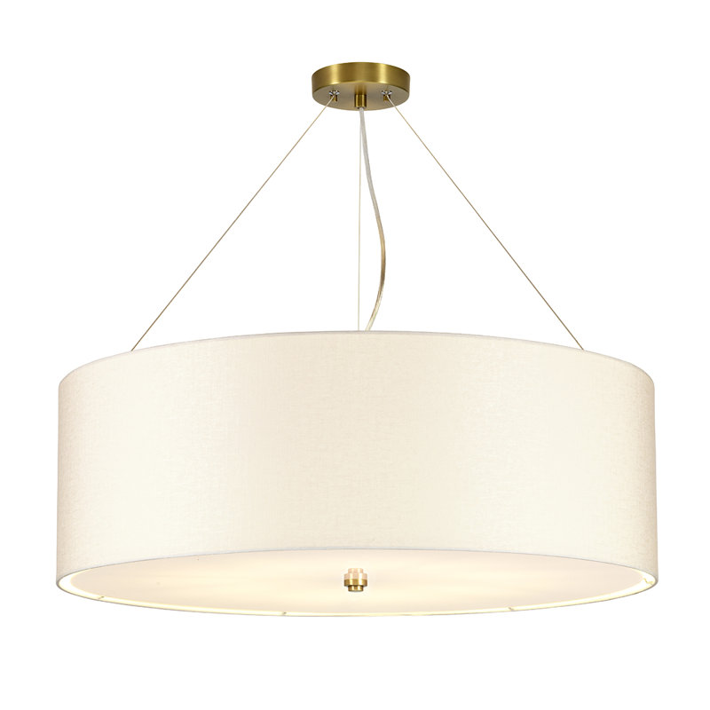 Ausilia 1 - Light Drum Pendant, 54cm H x 82cm W x 82cm D, Aged Brass