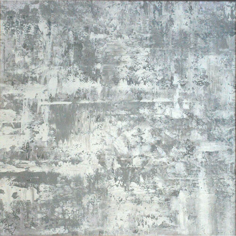White Rain Print by John Beard, 40" H x 40" W x 1.5" D, Unframed