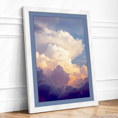Towering Cloudscape Modern - Framed Print