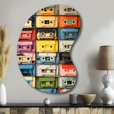 Ragsdale - Cassette asymétrique, impression sur métal, sculpture murale en métal Freeform