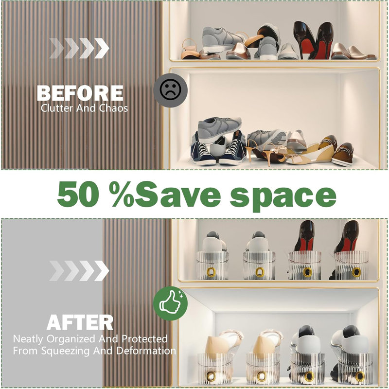 Ensemble de 10 range-chaussures transparent