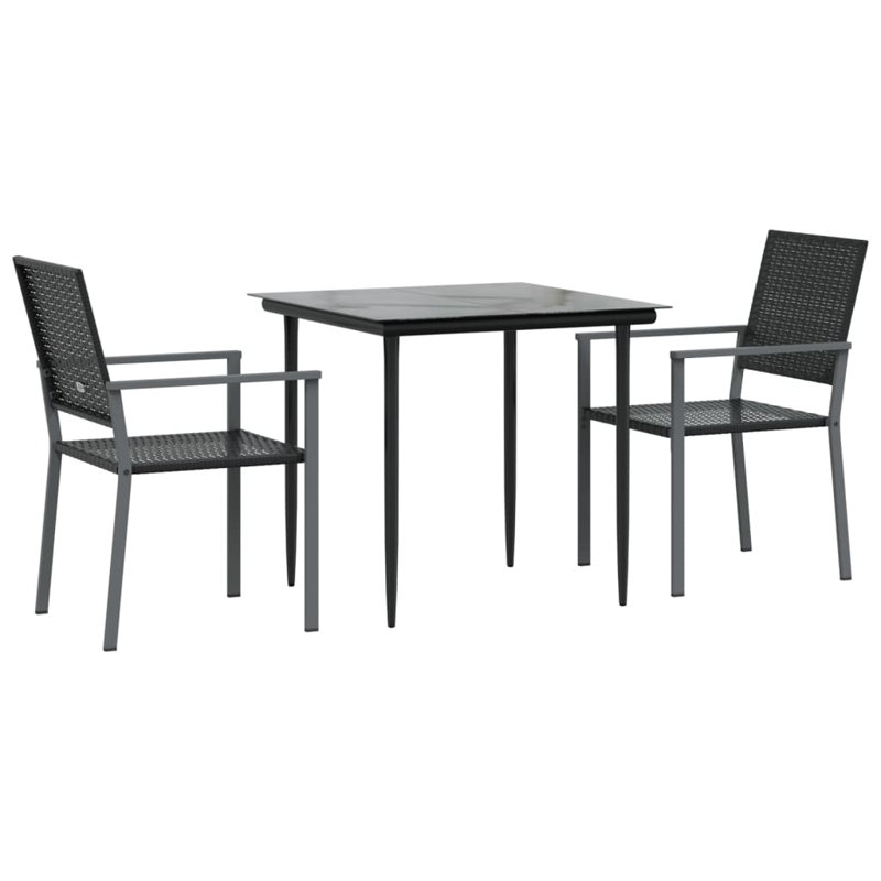 Mairs 2 - Person Wicker Patio Dining Set with Square Table