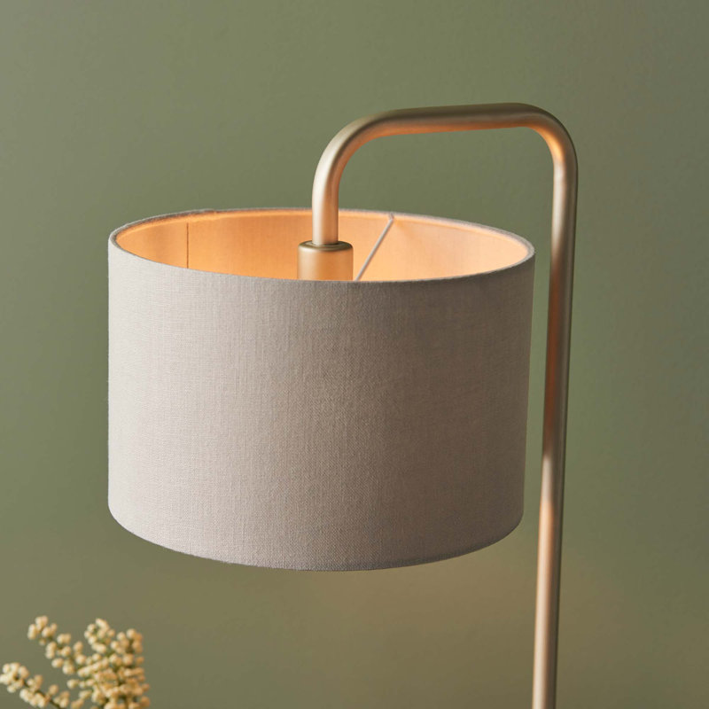 Tolzmann Metal Table Lamp, Grey, Champagne
