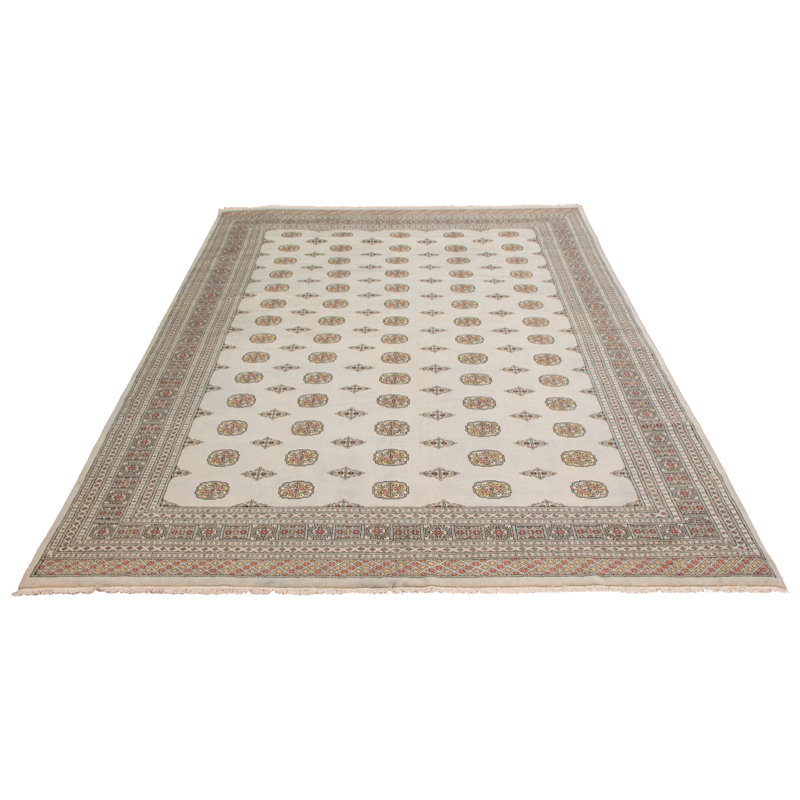 Tapis gris Finest Peshawar Bokhara 9 pi 3 po x 12 pi 3 po