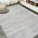 Saulsberry Modern Strie' Gray/Turquoise Rug