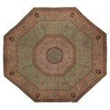 Antique One-of-a-Kind 31' x 31' Hand Knotted Area Rug