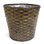 Basket Shaped Brown Woven Planter