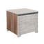 Table de bout Nelly, 1 tiroir et tablette, 24 po en bois d'acajou gris
