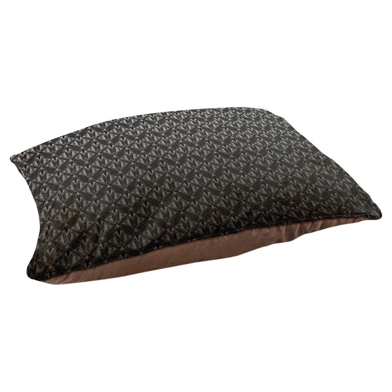 Coussin stylisé dégradé art déco Byrge, L 29,5 po x l 19,5 po, Gris