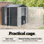 247cm Galvanised Steel Floor Bird Cage