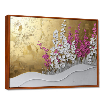 Fleurs sauvages et lavandes Pure Golden Horizons III - fleurs sauvages, art mural
