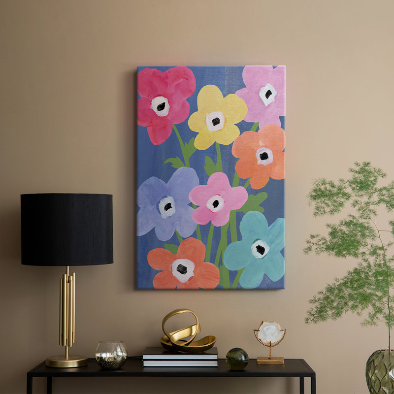 Marché aux fleurs, couleur II - Cavas enveloppés de galerie, H 18 po x l 12 po
