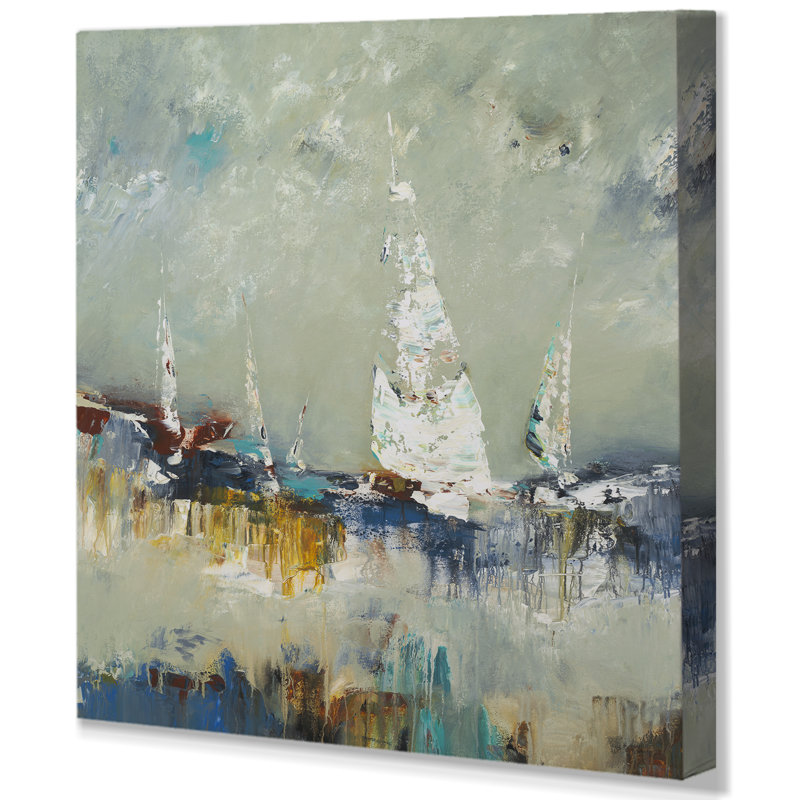 « voile away ii », reproduction d’art sur toile tendue, H 10 po x l 10 po x P 1,5 po