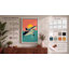 Shark at Sunrise Art Deco - Wrapped Canvas-2011674704-2011674711