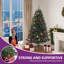 6ft Green Lighted Artificial Pine Christmas Tree with Stand