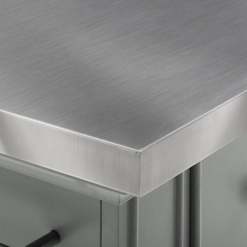 Ensemble d'îlot de cuisine 50 "Diamondback, Acier inoxydable, Gris
