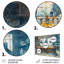Salon d'art mural bleu et jaune-277424403-516571856
