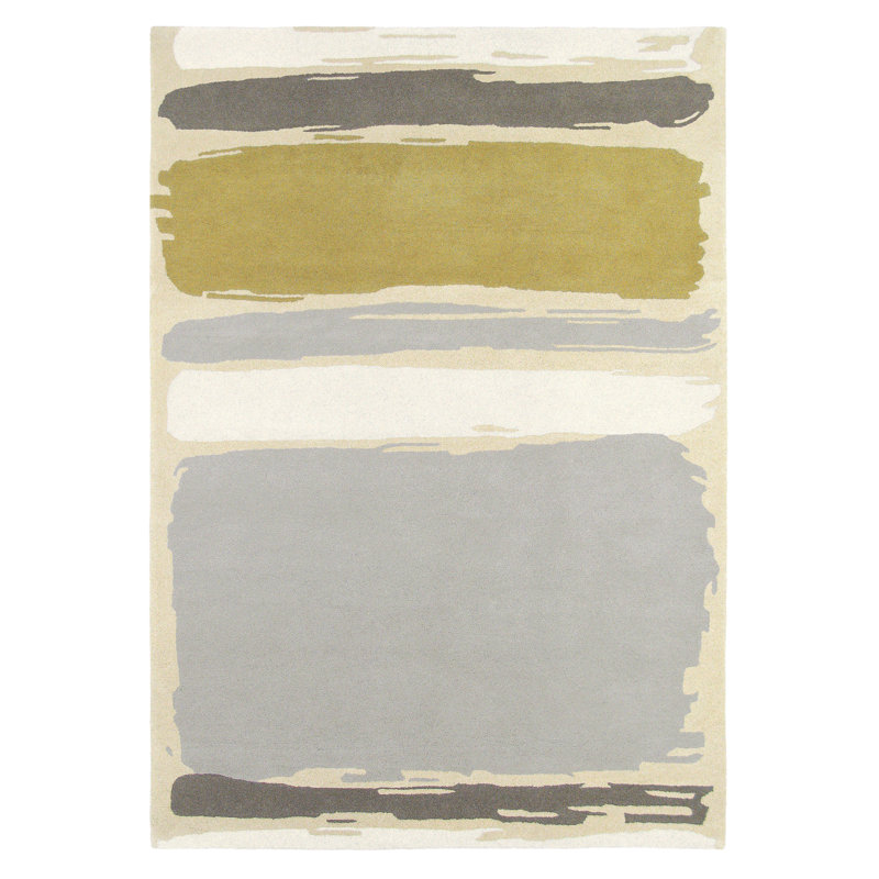 Sanderson Handmade Wool Abstract Area Rug, Rectangle 6'7" x 9'2"