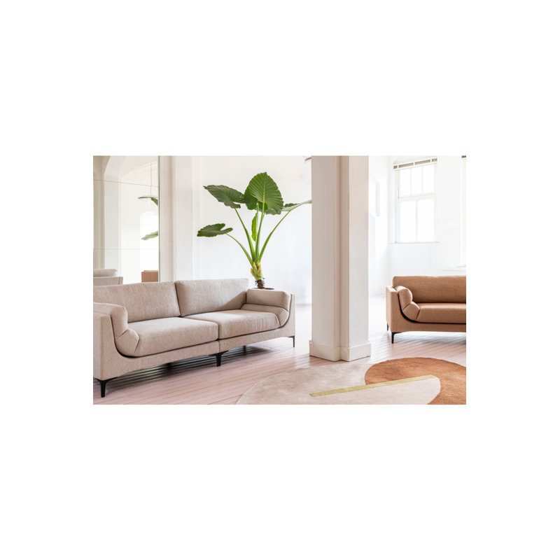Balcony Sleeper Sofa, Brown Polyester Blend