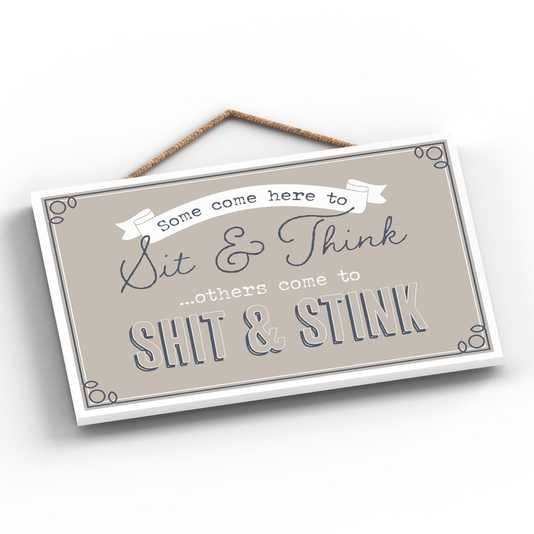 Vivid Squid Wholesale Shit And Stink - No Frame Print on Wood