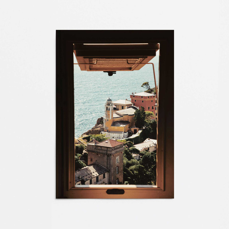 Fenêtre sur la mer, H 10 po x l 8 po x P 0,1 po, Papier