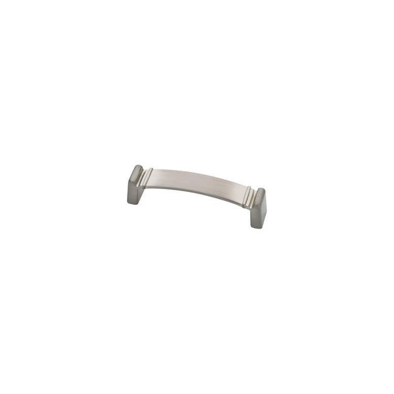 (Paquet de 5) Nickel satiné contemporain à poignée carrée 3-3 / 4 po