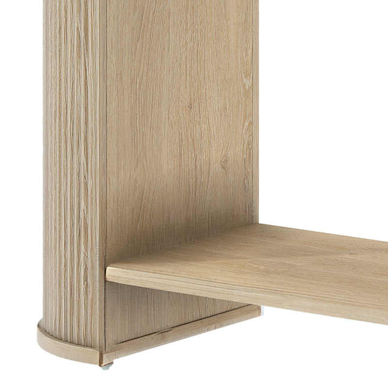  Canapé-console cannelé avec tiroirs et tablette Advait