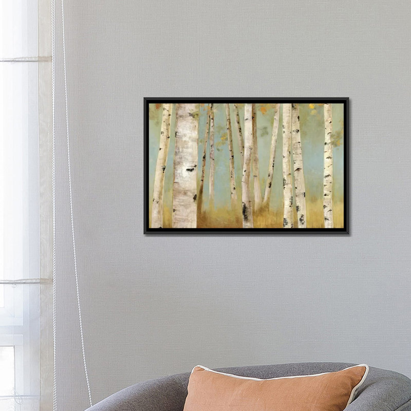 « eco i », reproduction sur toile, H 18 po x l 26 po x P 1,5 po, Toile encadrée noire, Pas de tapis