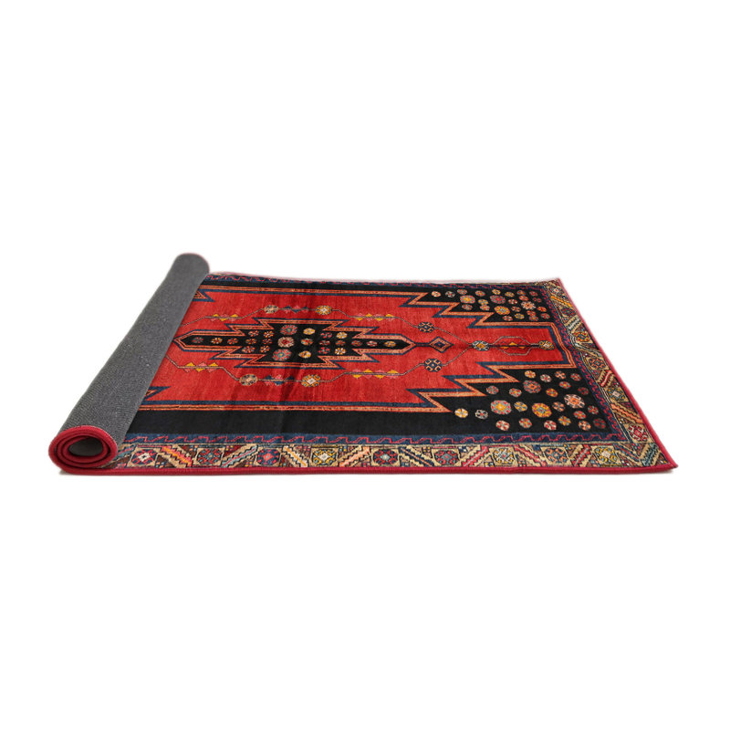 Tapis oriental rouge / noir / brun, Rectangle 7 pi x 9 pi