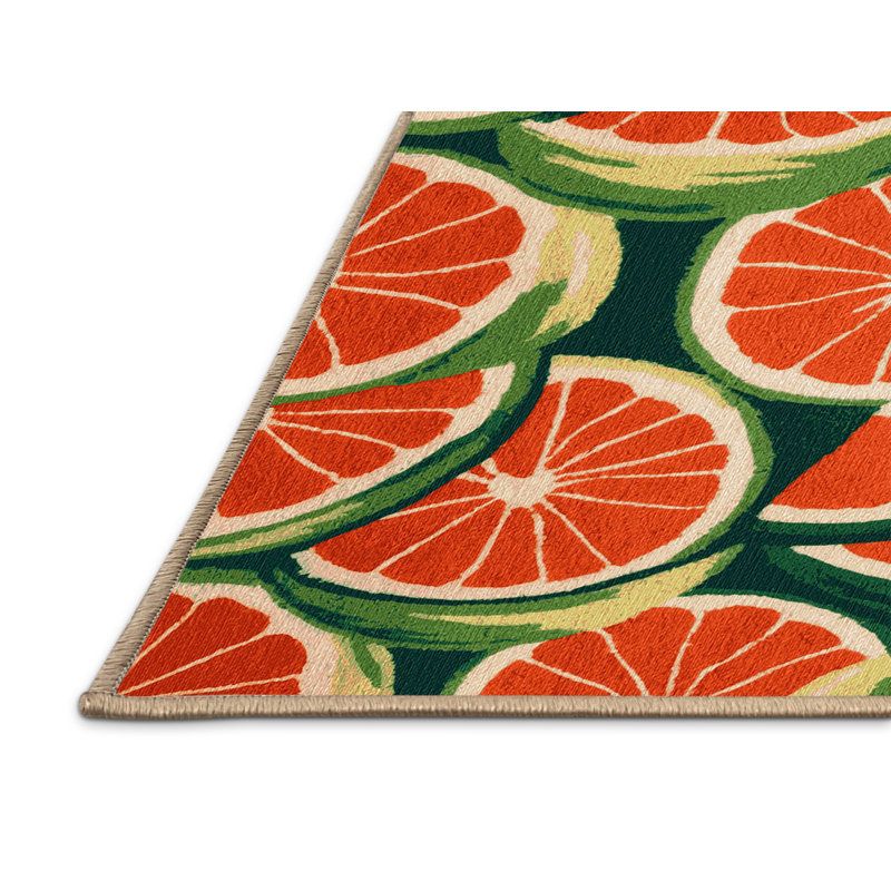  Tapis lavable pomelo, Carré 7 pi