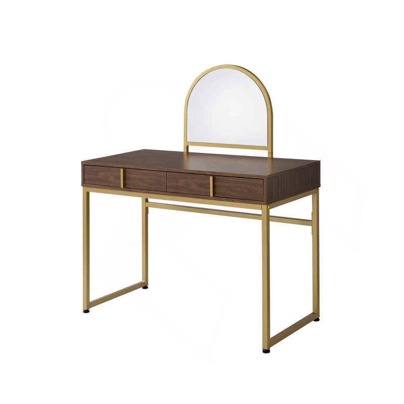 Coleen Vanity Desk W/Mirror & Jewelry Tray