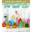 Ensemble de 15 petits vases à fleurs en verre colorés | Vases rétro en vrac pour centres de table de mariage