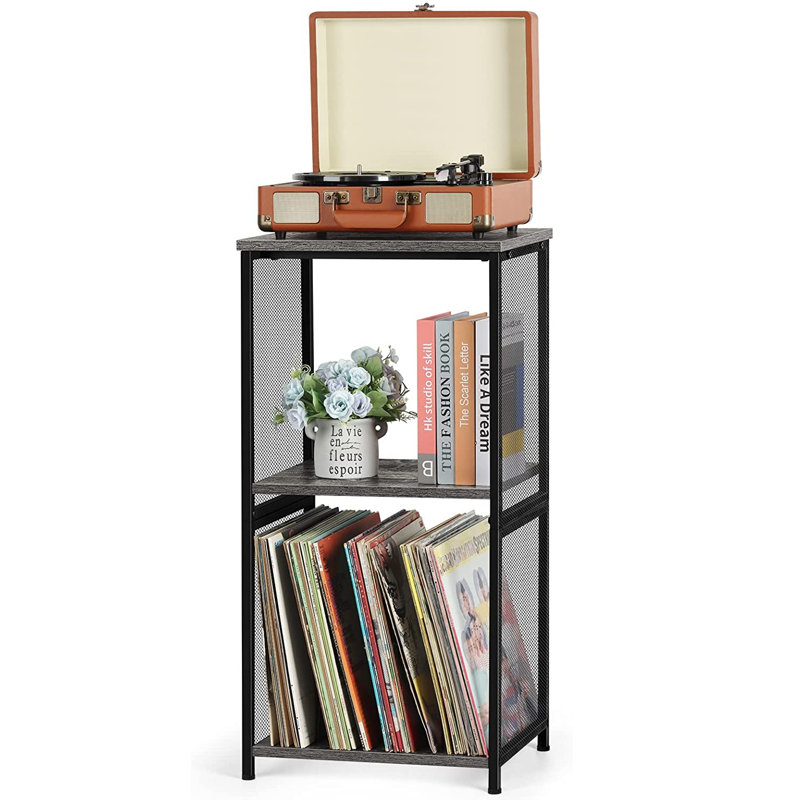 31.69'' H Media Shelves, Gray