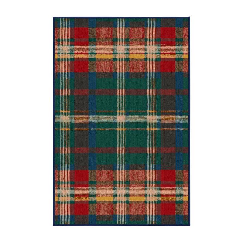  Tapis lavable à motif écossais, Tapis de couloir 2 pi x 5 pi