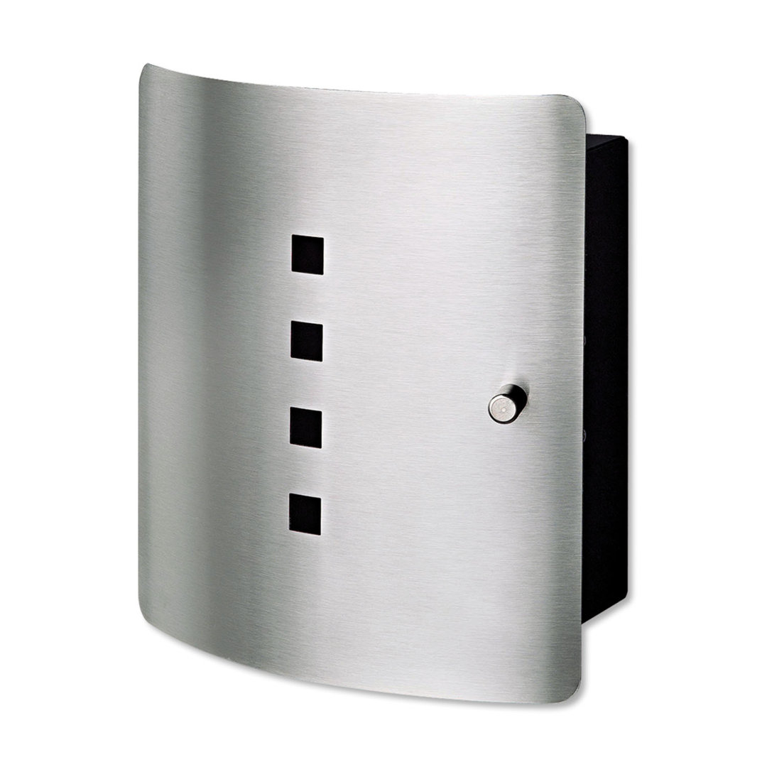 Quad 6204 10 Hook Wall Mounted Stainless Steel Locking Key Cabinet