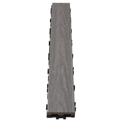 24'' L x 3'' W Composite Interlocking Deck Plank