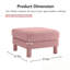 Repose-pieds en polyester avec quatre pieds robustes-1895422466