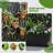 Metal Planter Box with Trellis with Wheels-1570915214