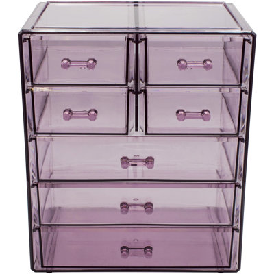 Makeup Sorbus 7 Drawers Acrylic Makeup and Jewelry Cosmetics Organizer