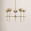 Lustre 5 lumières Meridian en laiton naturel-1664817293
