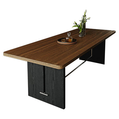Brown Ash Wood Dining Table