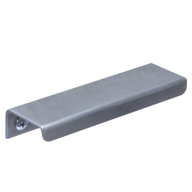 Poignée de tabouret Tab 3,75 "Tab to Modern, Acier inoxydable brossé
