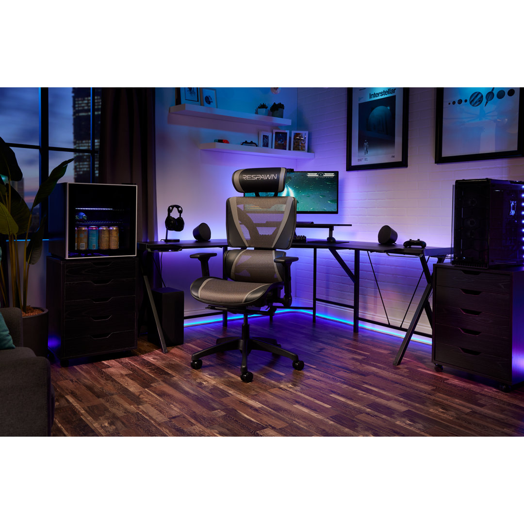 RESPAWN SPECTER Ergonomic Mesh Office Chair - High Back Computer Chair, Gaming Chair, Desk Chair with Adjustable Lumbar Support/Armrests/Headrest, Gaming Chairs Seat Slide & Tilt Recline Respawn 