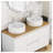 15.7" Bathroom Vessel Sink, Ceramic Round Vanity Sink with Overflow Hole, Glossy White Countertop Basin for Modern Bathroom Renovation