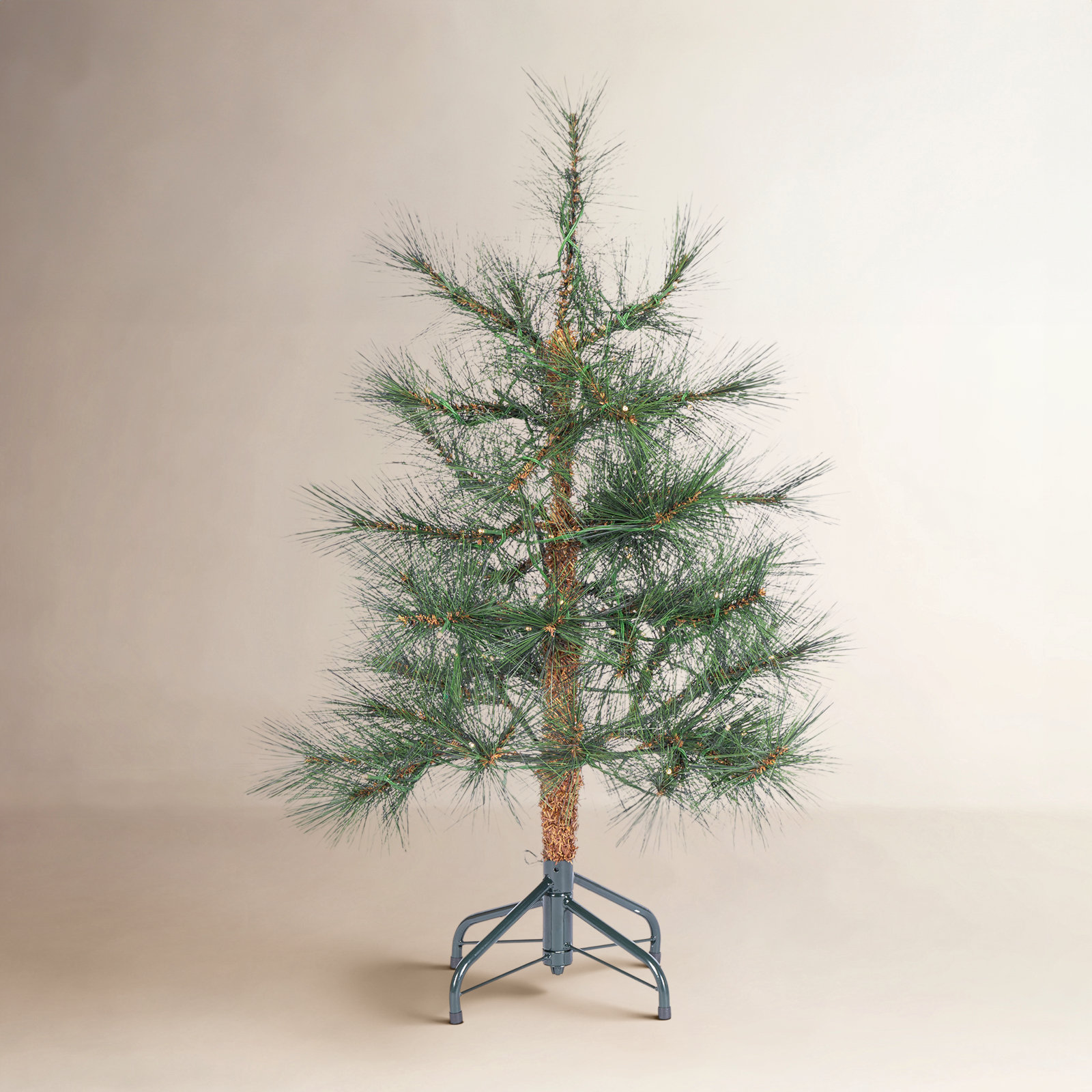 Pre-Lit Pine Christmas Tree, 3'
