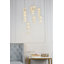 Luminaire suspendu cylindrique à 9 lumières DEL avec accents en cristal Alfee-44102663