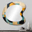 Serendipity Abstract Mid-Century Geometrics - Abstract Modern Metal Decor - Miroir mural asymétrique-107229576