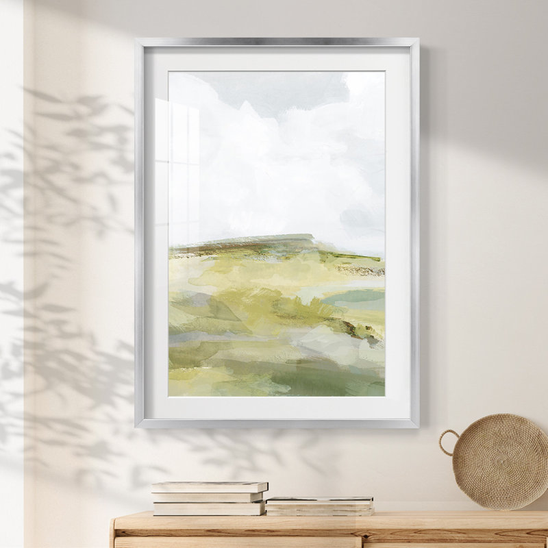 Un jardin en Provence - Toile tendue avec châssis, H 28,5 po x l 20,5 po, Argent argent