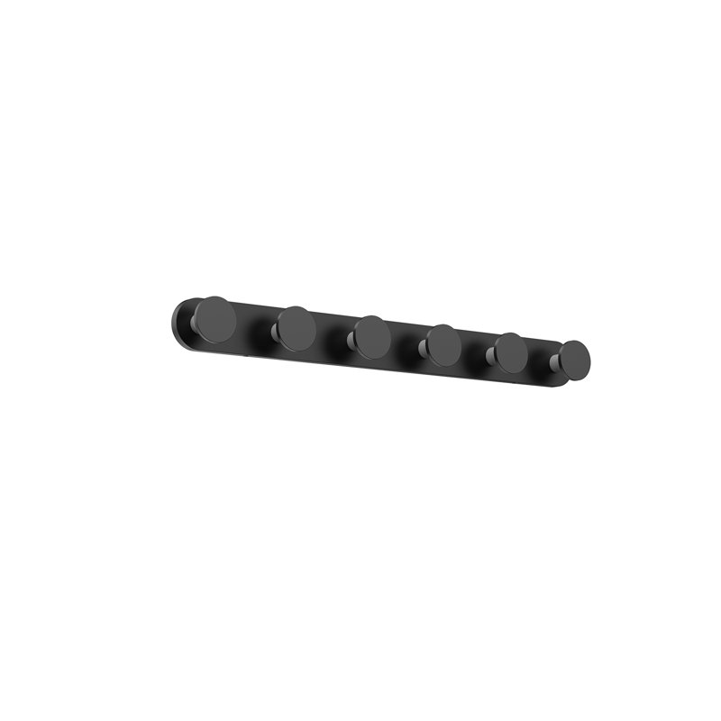 Edna 6 - Light LED Bath Bar, Black