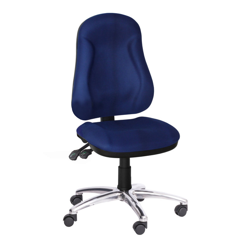 Office Chair, Blue, Fixed armrests